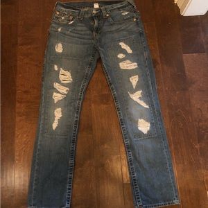True Religion Slim fit Distressed Jeans